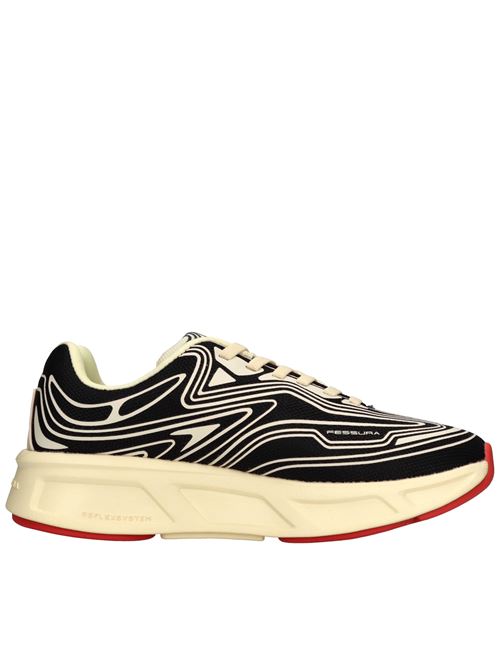 SHOES REFLEX#01 trainers in fabric FESSURA | SHOES RUNFLEX #01NERO-BONE